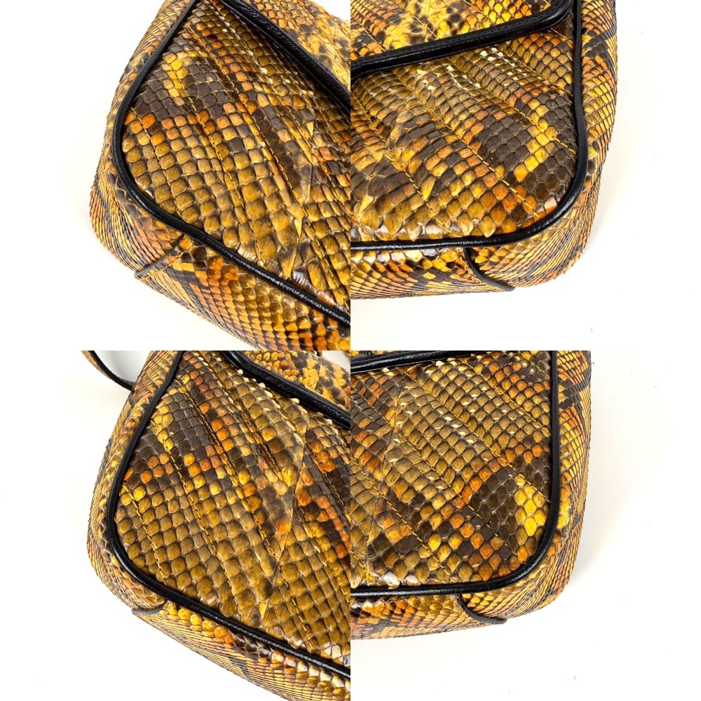 Gucci Gg Marmont Matellase Small Python Snakeskin… - image 8